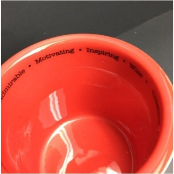 Papél Teacher Apple Mug Red White Gift Caring Encouraging Dedicated Patient BTS - Picture 4 of 7